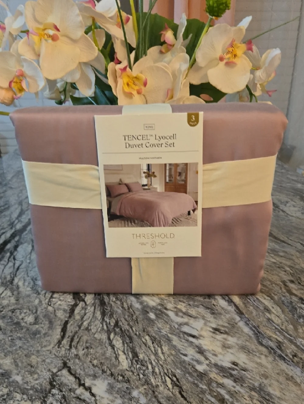 Threshold Mauve TENCEL Lyocell Duvet Cover Set